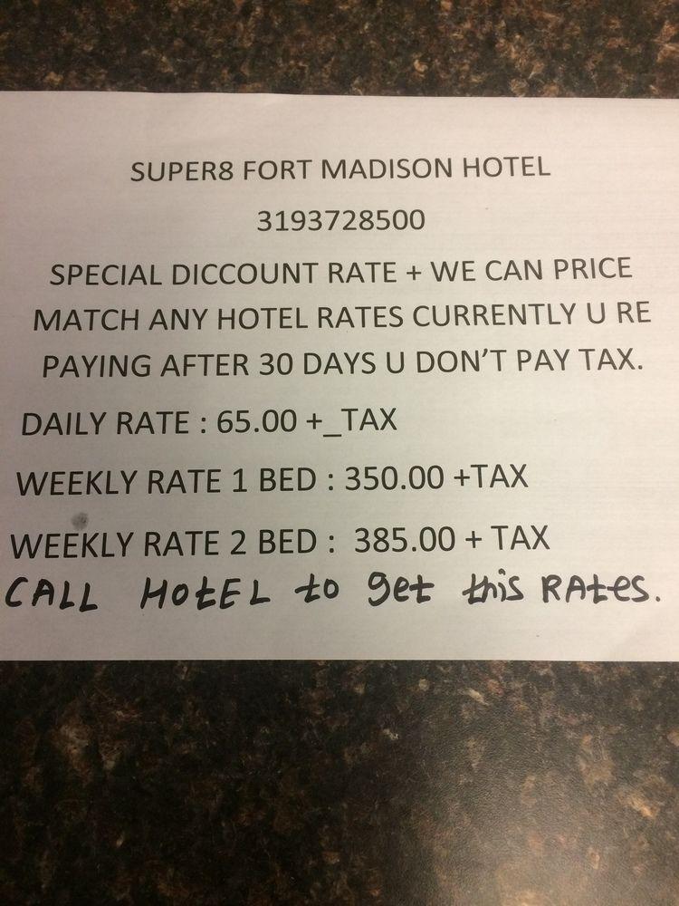 Super 8 By Wyndham Fort Madison Eksteriør billede